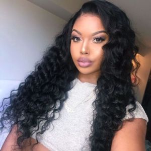 WowEbony Indian Remy Hair or Peruvian Virgin Hair Deep Body Wave Full Lace Wigs [FW-DBW]