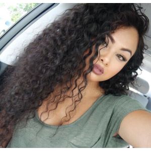 Glueless Lace Front Wigs Indian Remy Hair Loose Wave