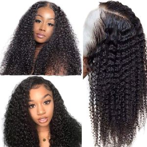  WowEbony Indian Remy Hair Kinky Curly Lace Front Wigs [DLFW11]
