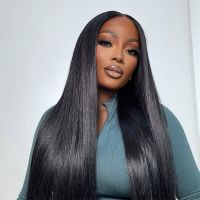 4x4 silk top full lace wig straight human hair