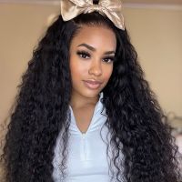 silk base full lace wig loose curly human hair