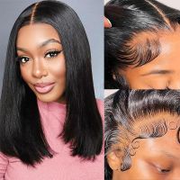 short bob human hair wig