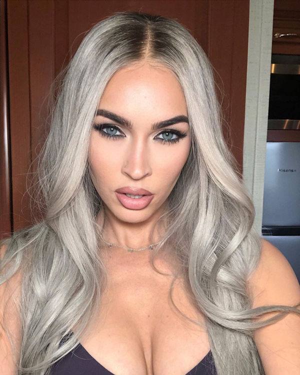 silver gray hair