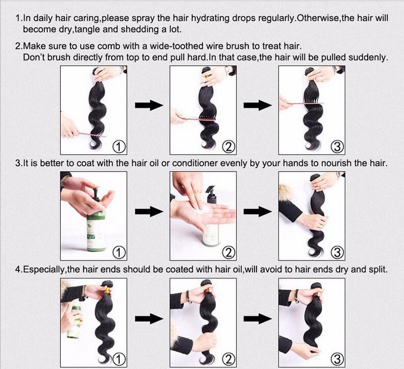 HOW TO TAKE CARE OF YOUR HUMAN HAIR WEFTS How to comb and condition your weft