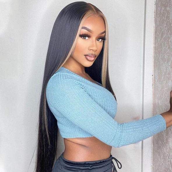 chunk stripe color wigs